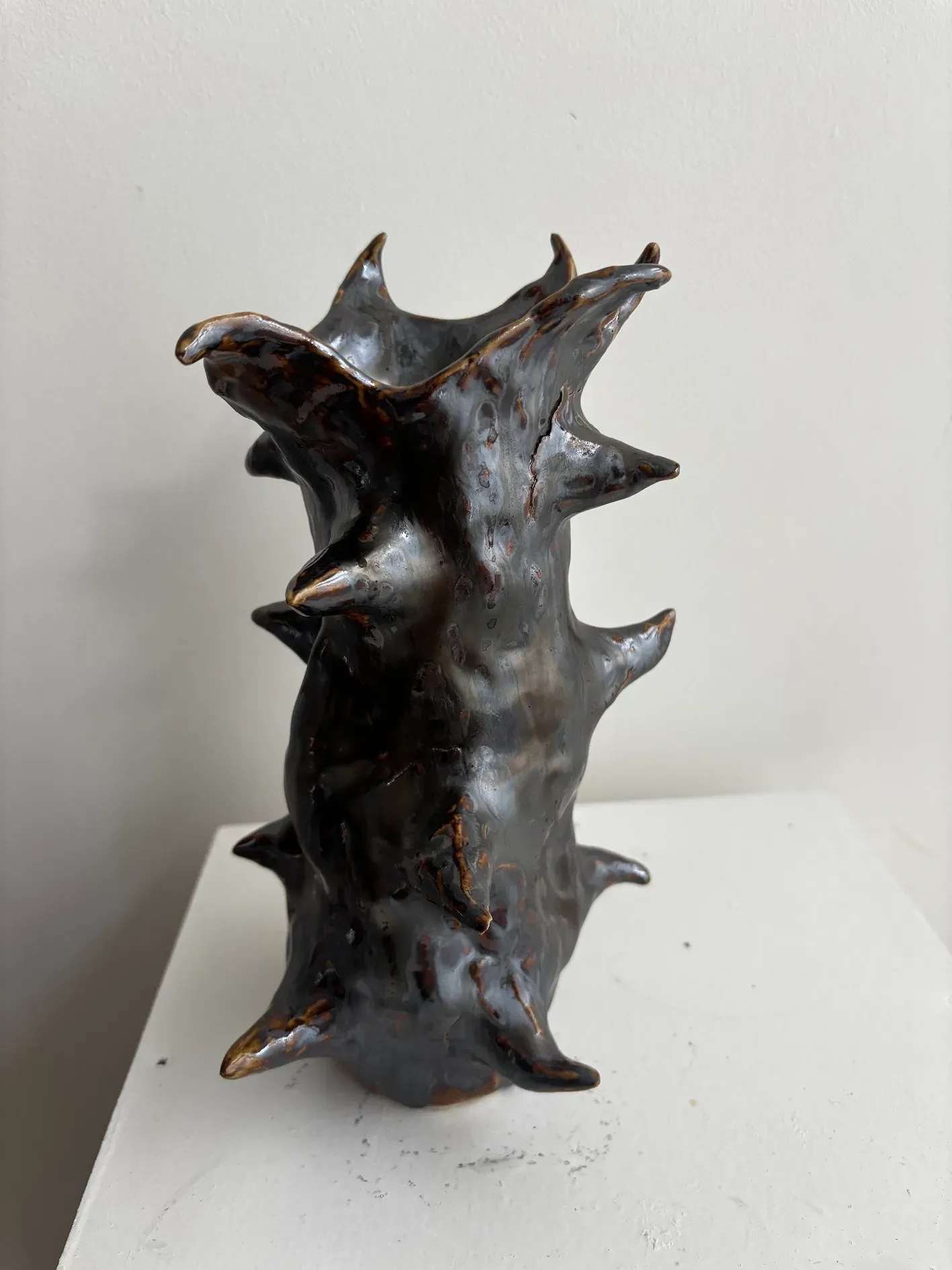 Soliflore en céramique ALaMano noir