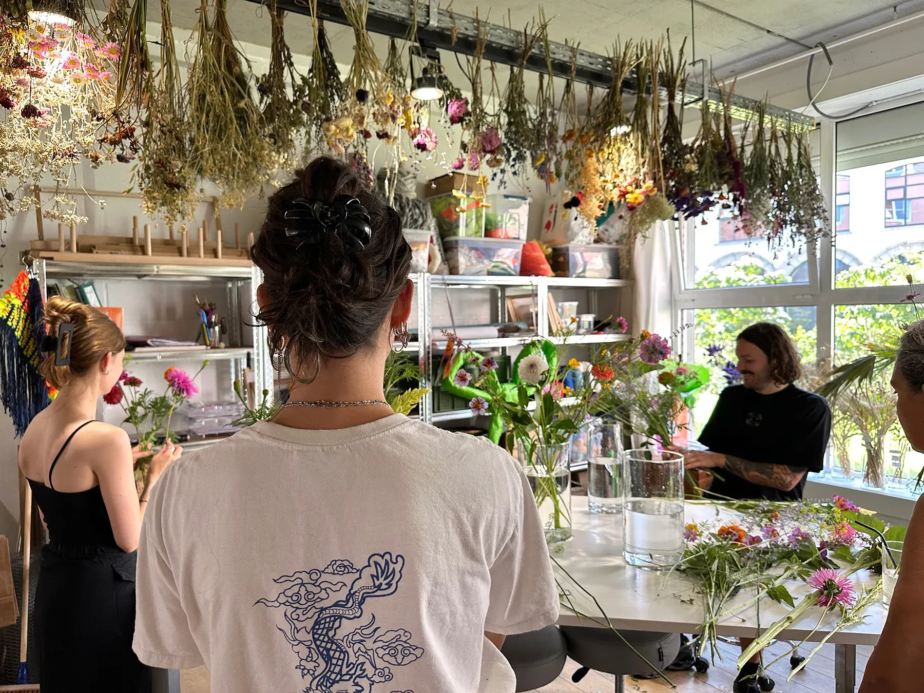 Réalisation d'un bouquet destructuré