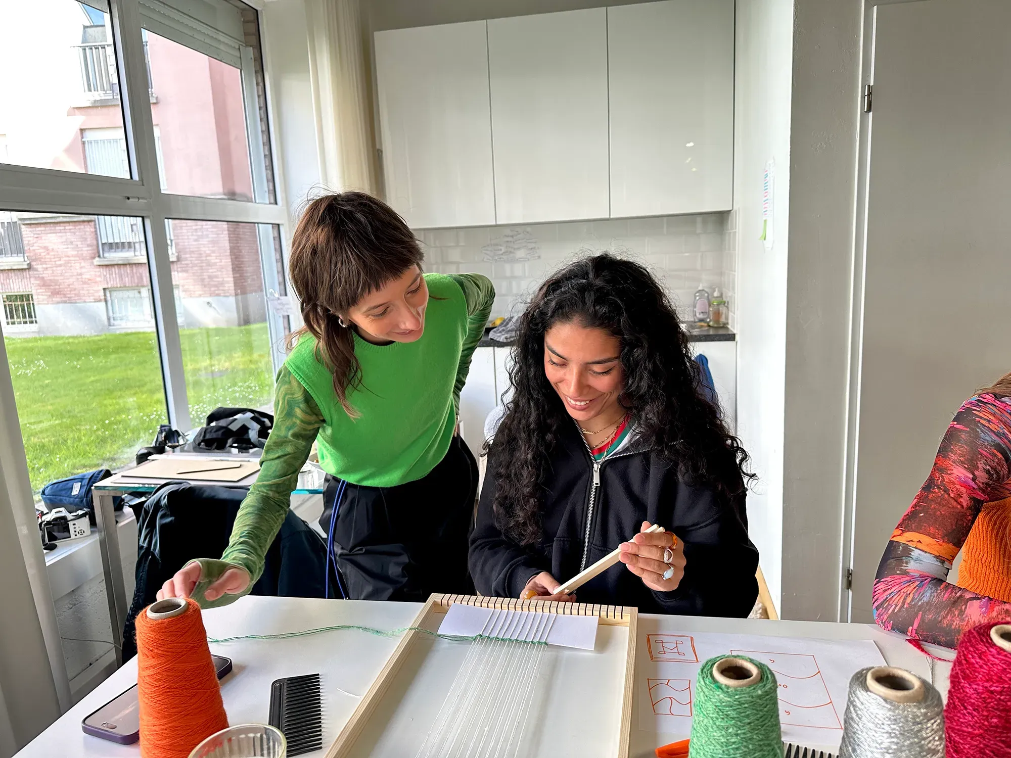 Initiation au tissage sur cadre