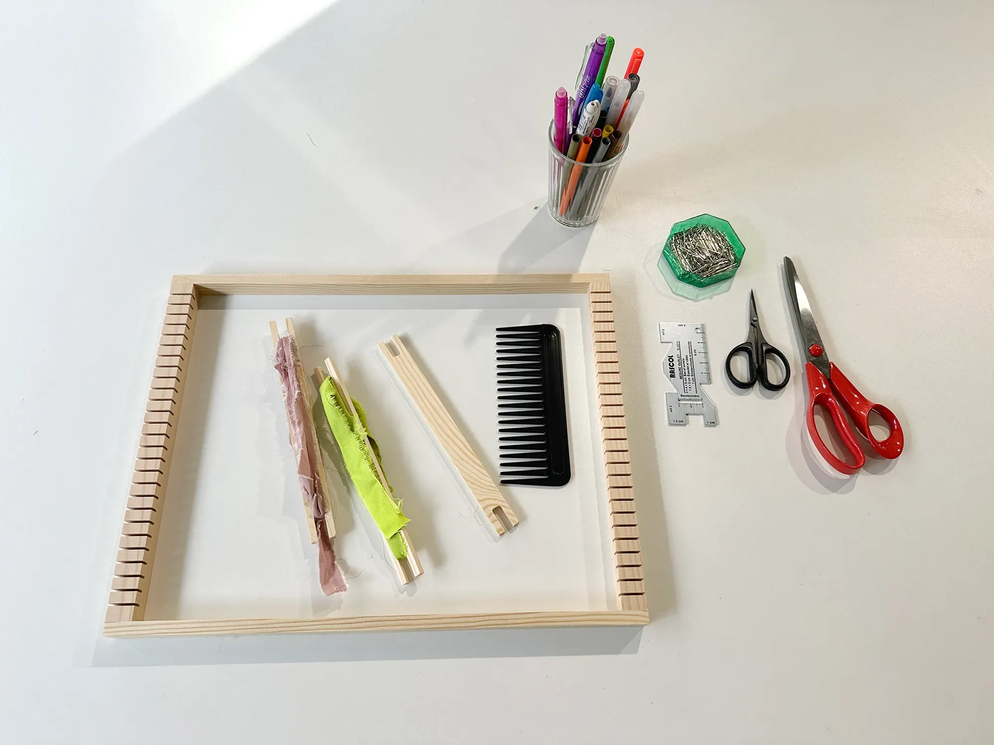 Tissage & Upcycling : technique du tissage de lirettes sur cadre